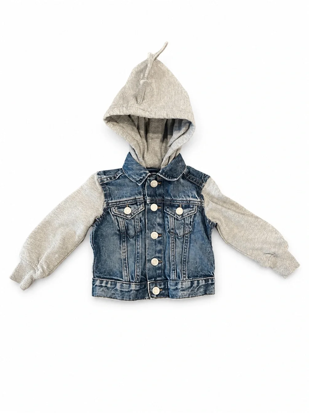 Baby Gap Denim Dinosaur Hooded Jacket 18–24 Months
